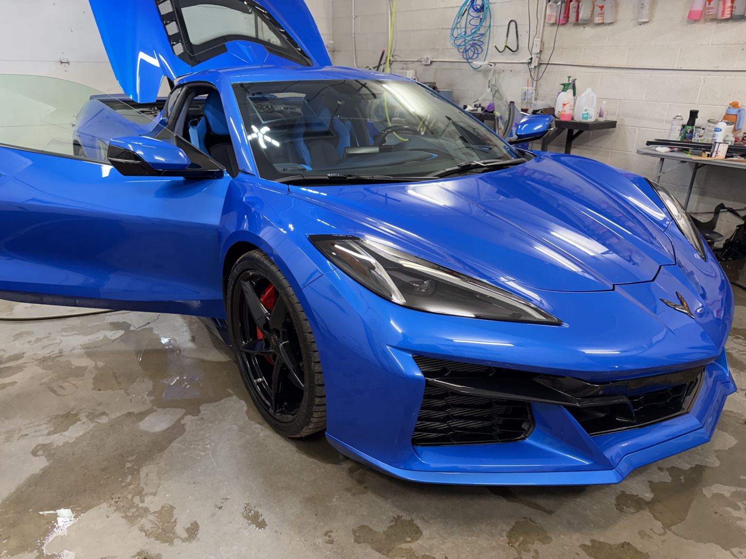 Blue Corvette