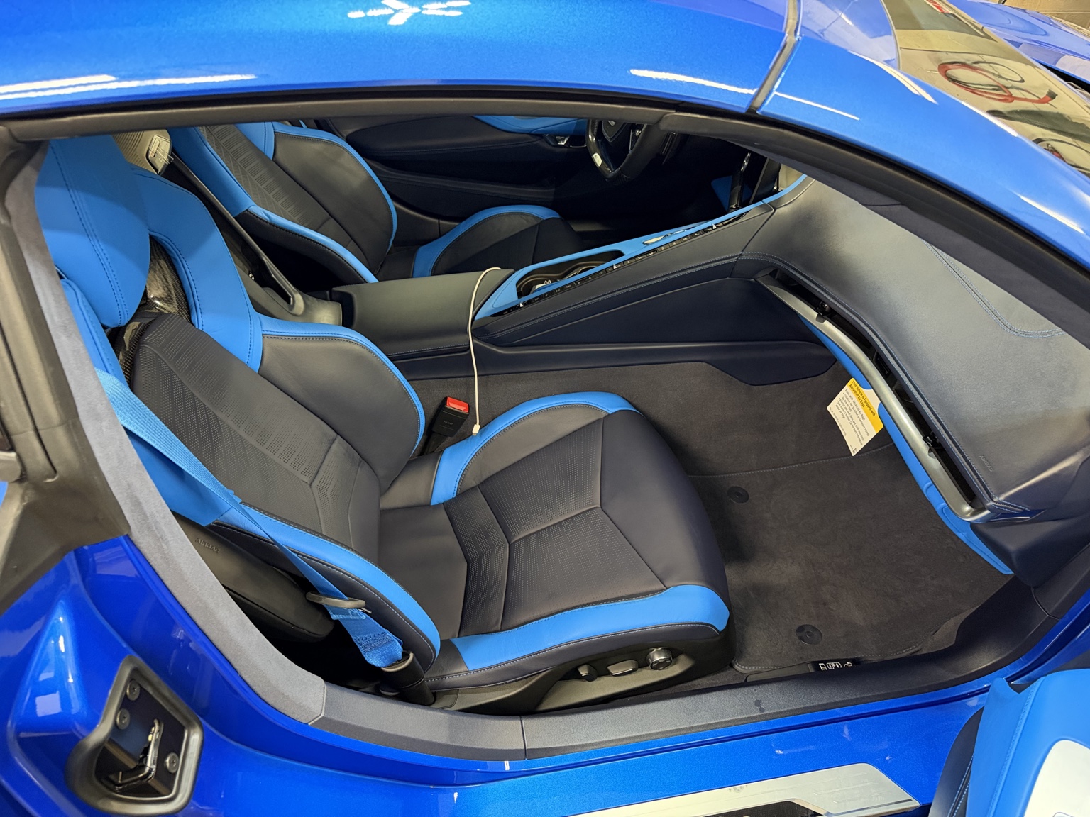 Blue Corvette automotive project in Carlsbad NM