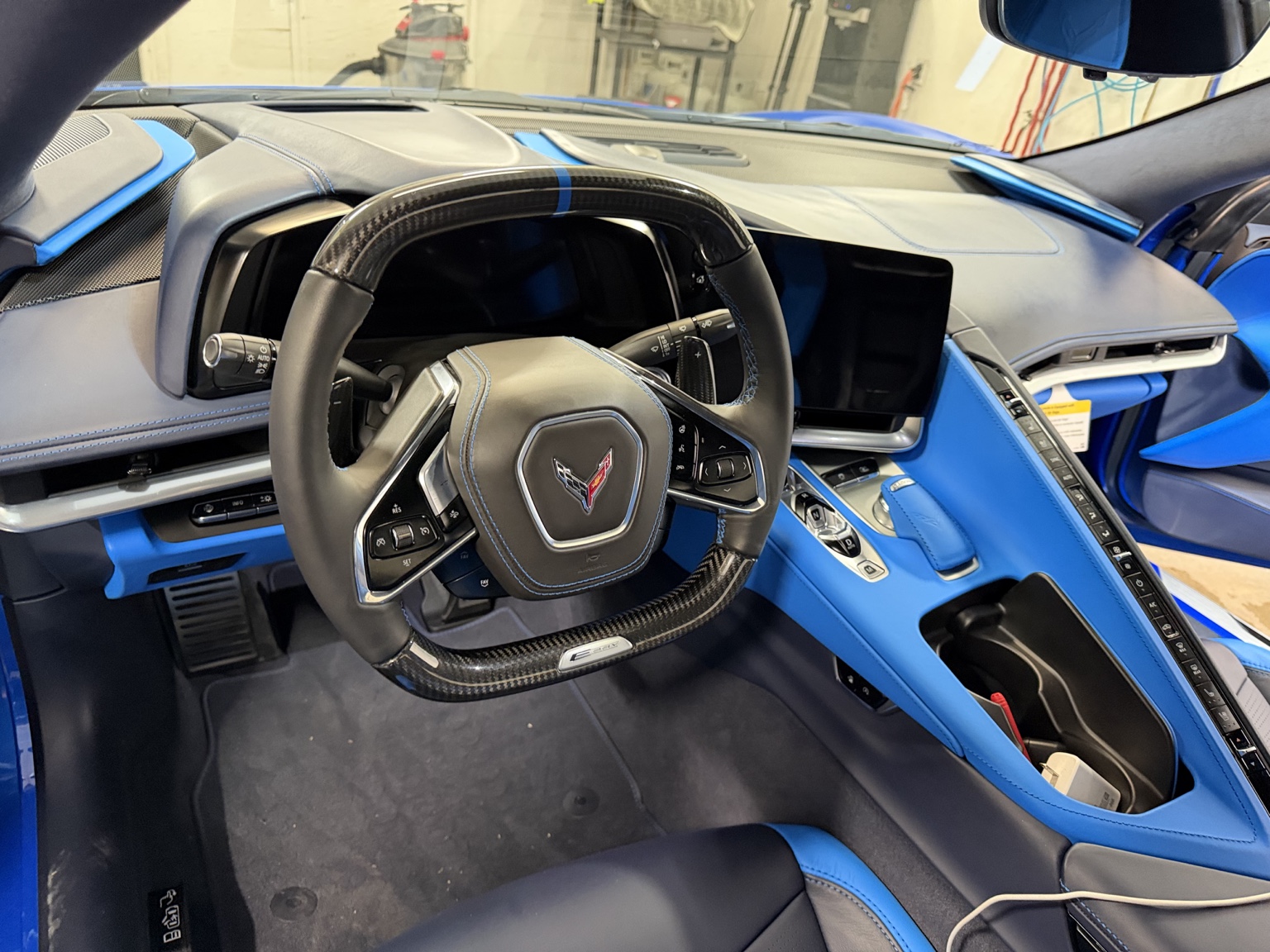 Blue Corvette automotive project in Carlsbad NM