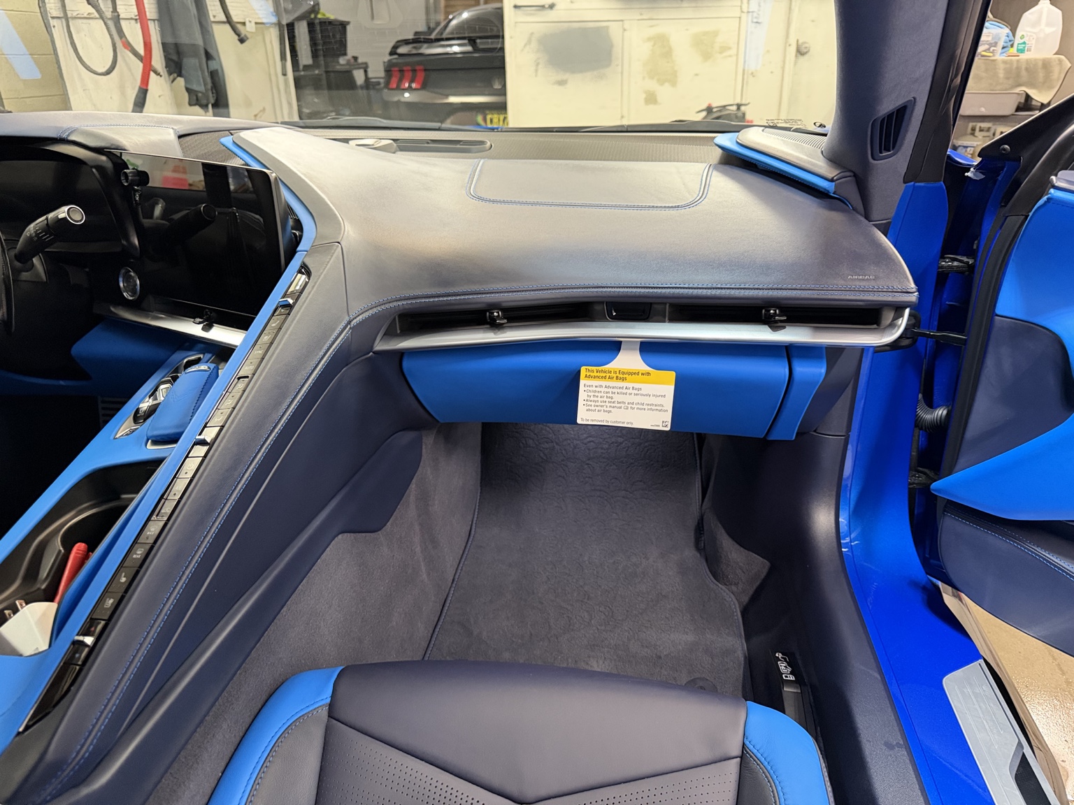 Blue Corvette automotive project in Carlsbad NM